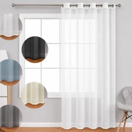 Cortina Tergal Traslúcida 1 Pieza 140x215cm Sala Recámara