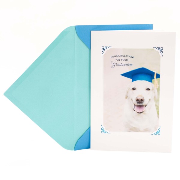 Hallmark Graduation Card (Smiling Dog in Graduation Cap)