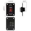 Facon 12Volts Switch Box Panel, 10Amps Rocket On&Off Switch with