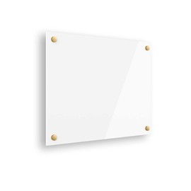 Ships Next Day, Made in USA - Acrylic Dry Erase Board | Non-Magnetic Dry Erase Board | Hanging Frameless White Board | Acrylic for Office, School and Home Walls | for Kids & Adults (White - 18x24)