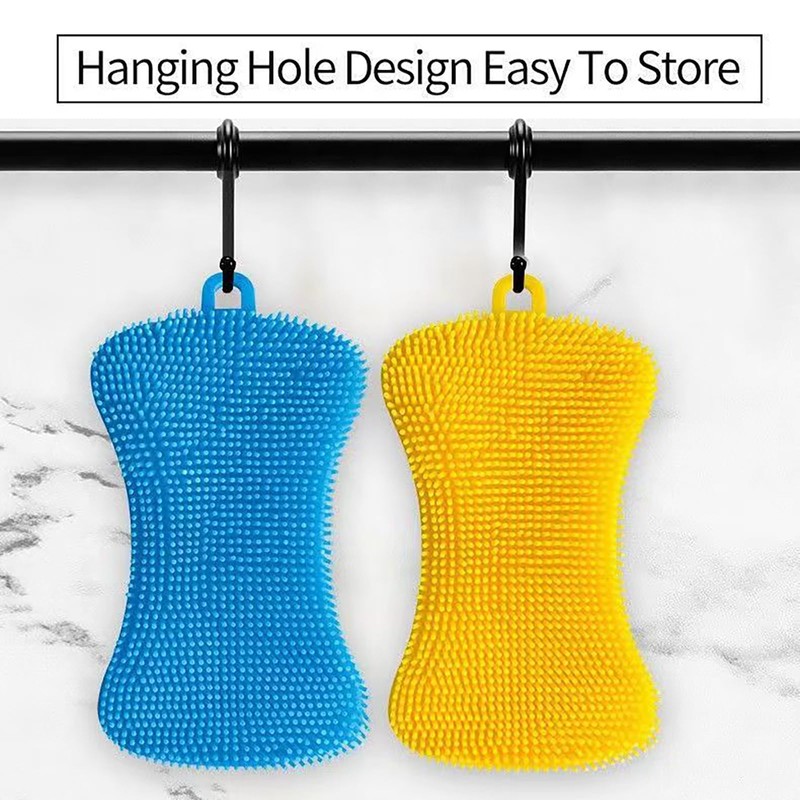 Mandalahuang Silicone Dish Scrubber, Silicone sponges for Dishes, Silicone Dish