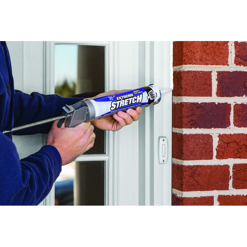 DAP 7079818712 Extreme Stretch Elastomeric Sealant, Iron Stone, 10 Ounces