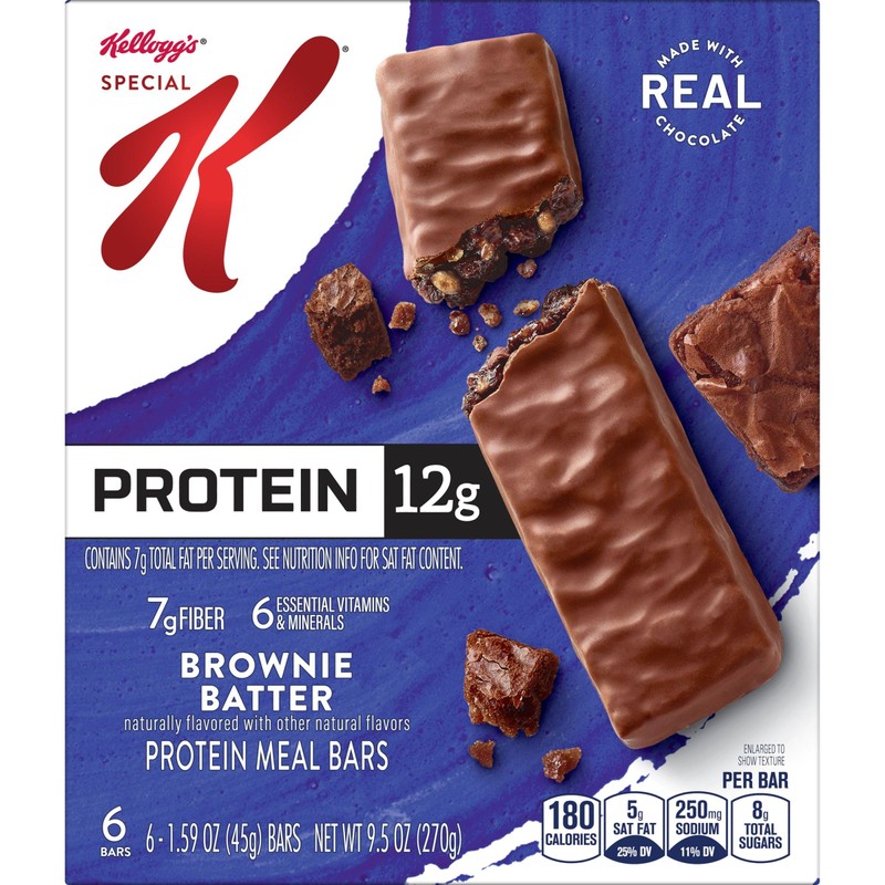 Kellogg's Special K Protein Bars, Meal Replacement, Protein Snacks, Brownie