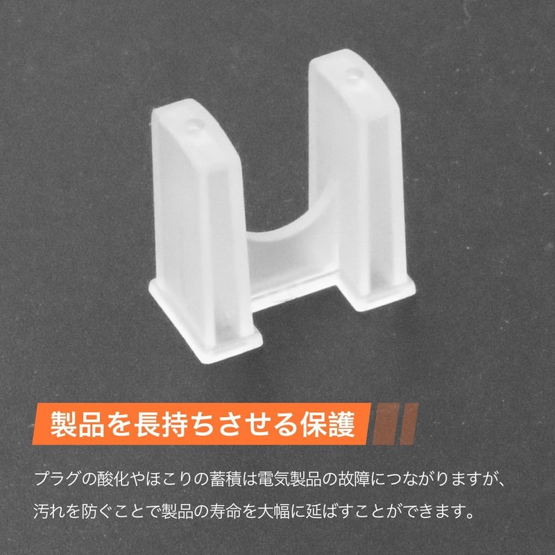 winova 20 Pcs AC Outlet Cap Durable PP Material Transparent