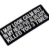 I May Look Clam Embroidered Iron-On / Sewn Patch That