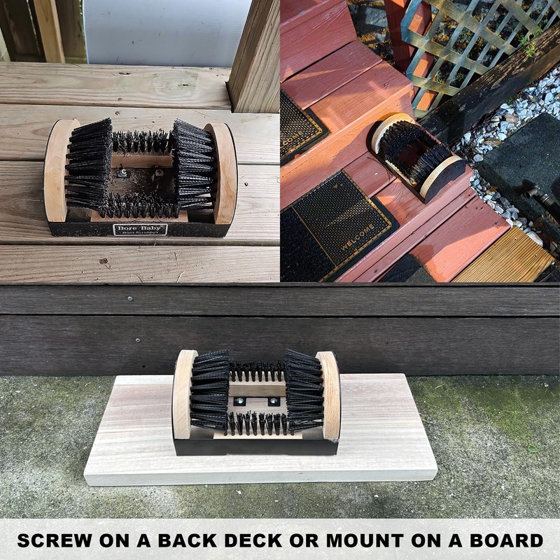 Boot Scrubber - Outdoor Heavy Duty Boot Scraper Brush &