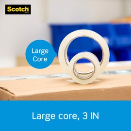 Scotch Heavy Duty Packaging Tape, 1.88" x 54.6 yd, Designed for Packing, Shipping and Mailing, Strong Seal on All Box Types, 3" Core, Clear, 2 Rolls (3850-2)
