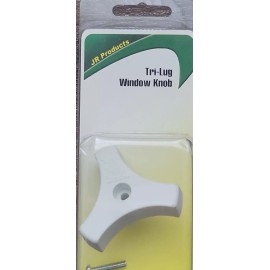 JR Products 20165 9/16" White Tri-Lug Window Knob RV-Brand New-SHIPS N 24 HOURS