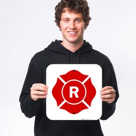 Roof Truss Sign, 12x12 Rust Free Heavy Aluminum, Professional Graphics UV Protected, Long Lasting Weather/Fade Resistant, Easy Mounting, Indoor/Outdoor Use, Made in USA