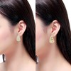2 Pairs Hoop Earrings for Women, Lightweight Hollow Gold Hoops.