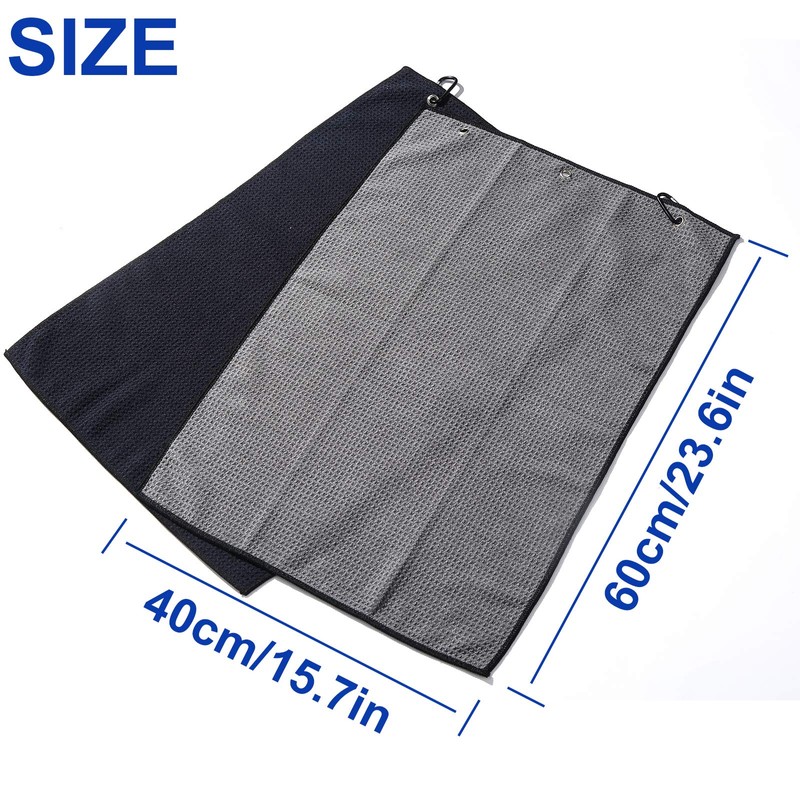 Fpxnb Juego de 2 toallas de golf de tres pliegues,