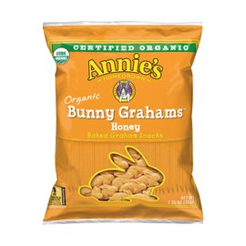 Annie's Organic Bunny Grahams Snack, Honey, 1.25 Oz, 100 Count