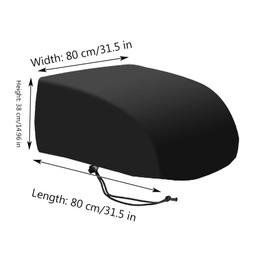 A Piece 31.5"L X 31.5"W X 14.96"H rv Air Conditioner Winter Cover Outside Camper Travel Trailer Ac Covers for Roof Compatible with I II III Mach 3 Plus - A/C Dust Proof Protective Cover Accessories