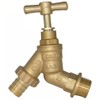 TC Garden Hose Union BIB TAP 1/2" Brass with Wall