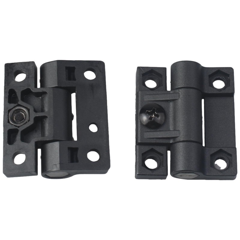 OZXNO 4pcs Black Plastic Hinges Countersunk Holes Door/Torque Hinge Adjustable