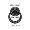 binifiMux 8-Pack Vintage Black Dresser Drawer Dreseer Funniture Drop Ring