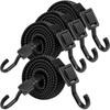 Bungee Cords with Hooks Heavy Duty, Flat Adjustable Bungee Cords
