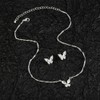 Madison Tyler 3 pcs Cubic Zirconia Pendant Necklace Earrings Set
