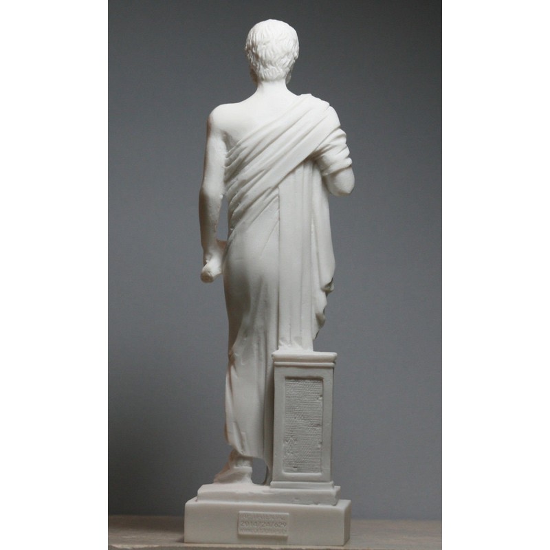 Aristotle Greek Philosopher and Scientist Cast Marble Statue Sculpture Figurine