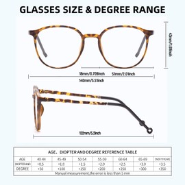 PEYEOISD 3 pcs Retro Big Frame Oval Reading Glasses 2.0 for Women, Large Round Anti Blue Light Eyewear, Anti Eyestrain Readers