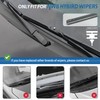 ASLAM Wiper Blade Refills 8.5mm for 17" Hybrid Windshield Wipers(Set