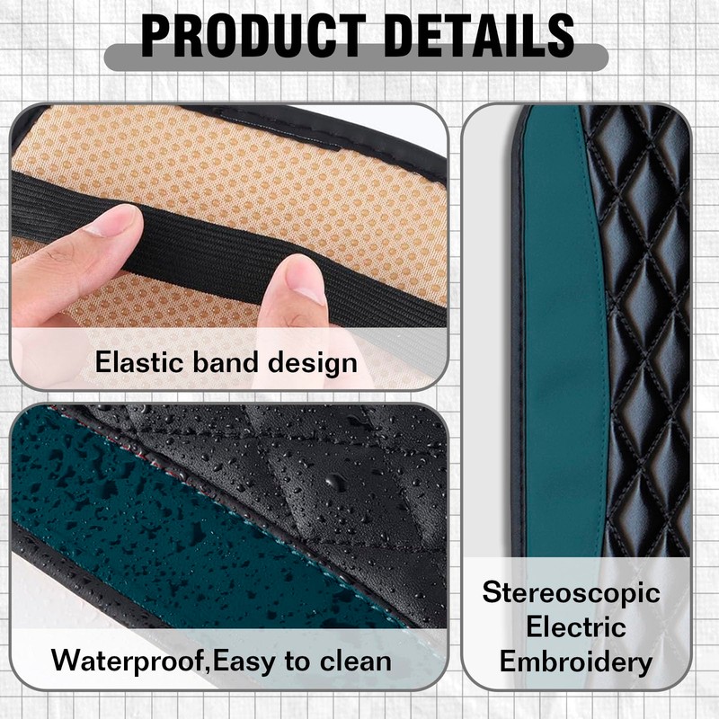 Couslcd Auto Center Console Pad, Universal Waterproof Armrest Seat Box
