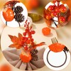 Thanksgiving Napkin Rings Set of 6 Fall Napkin Rings Fall