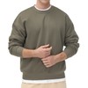 THE GYM PEOPLE Men's Fleece Crewneck Sweatshirt Thick Loose fit
