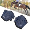Horse Hind Leg Boots Breathable Adjustable Impact Absorbing Prevent Slip