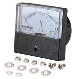 Baomain Voltmeter DH-670 AC 0-150V Rectangular Class 2.5 Analog Panel Volt Voltage Meter