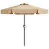 MASTERCANOPY Valance Patio Umbrella for Outdoor Table Market,7.5ft, Tan