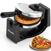 Waffle Maker, Rotating Belgian Waffle Maker, 180° Flip Waffle Iron,