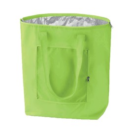 noTrash2003 Foldable Shopping Bag with Case - Lightweight and Stable - with Inner Aluminium Coating Cooling Function in 6 Attractive Colours, light green