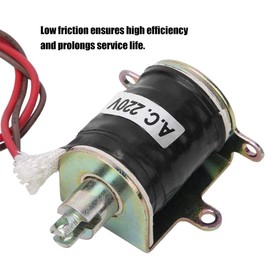 Electromagnet with Mechanical Solenoid SAL-02 3N 10 mm Hub Electric Frame Electromagnet with Open Frame, 220 VAC, Default