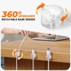6 Pack Locking Spring Cable Clips, Rotatable Cord Organizer with