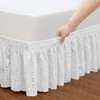 QSY Home Wrap Around Elastic Eyelet Bed Skirts 14 1/2