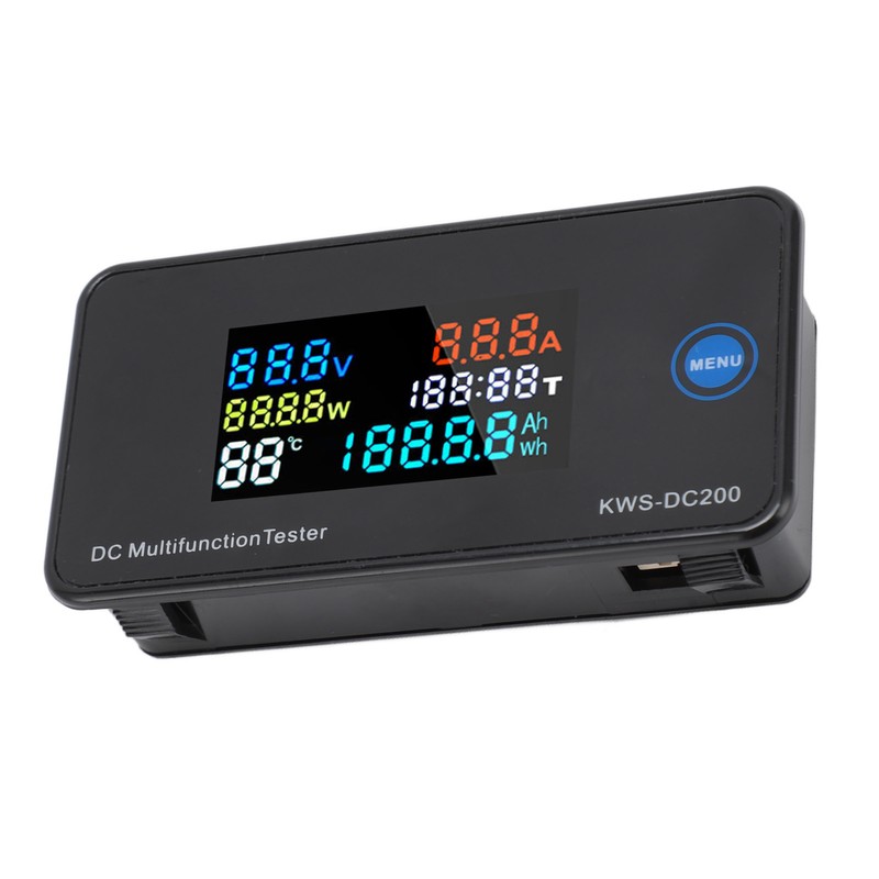 DC Digital Voltmeter Ammeter DC200 100A LCD Color Display 7