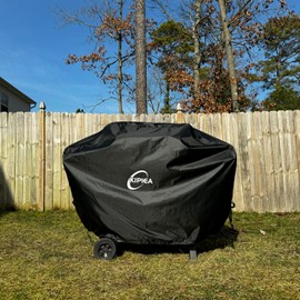 Kipiea 600D Heavy Duty Gas Grill Cover for Weber Spirit 300 Series Grills, Including Spirit E-310, E-330 & S-315, 52-Inch Waterproof BBQ Cover with Windproof Buckles, UV Resistant, No Tear, No Fading