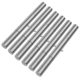 Zonon 6 Pack Weld on Trailer Gate Hinge 10 Inch, Heavy Duty Greasable Ramp Door Hinges, 500 Lbs Capacity, Zinc Plated