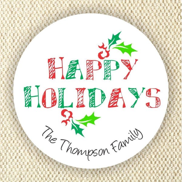 Holidays address labels - Holidays Stickers - Christmas favor stickers