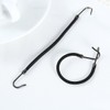 Frcolor Black Hair Hook Ponytail Holder with Hooks Hook Hair