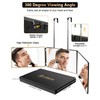 JUSRON 360 Viewing Angle Self Hair Cutting Mirror, Clear Anti-Fog