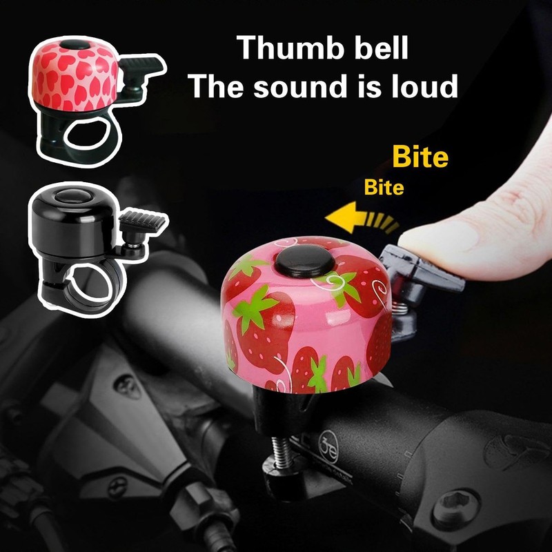 NYGGTYK Pack of 3 Bicycle Bells, Bicycle Accessories, Metal Bells,