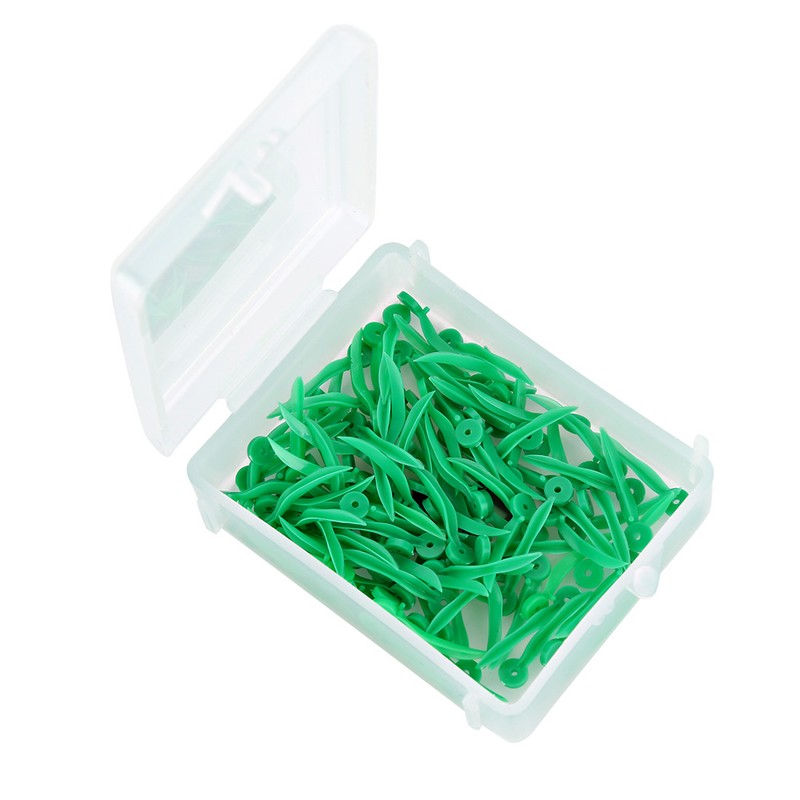 400pcs Disposable Dental Plastic Wedge with Hole All 4 Sizes