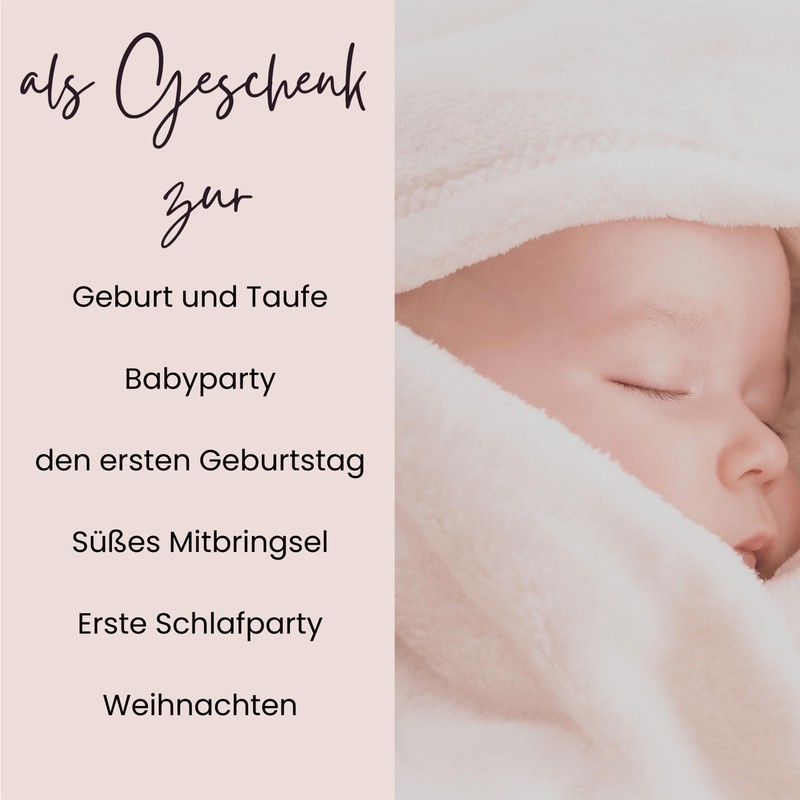 GRAZDesign Baby Blanket with Name, Soft Cuddly Blanket with Lion,