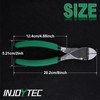 INJOYTEC 8-Inch Angled Pliers, Strong Nippers, Wire Cutter, Wire Nippers,