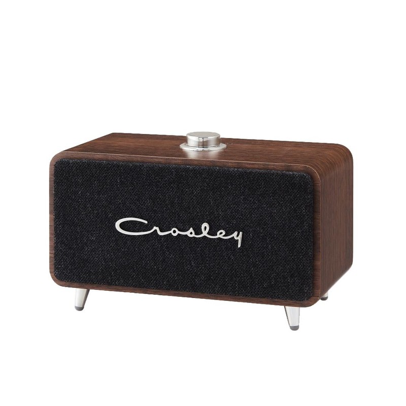 Crosley CR3049A-WA Stanza Portable Rechargeable Bluetooth Speaker, Walnut