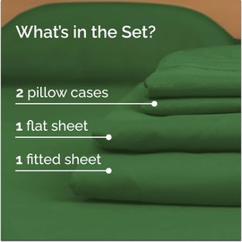Queen Size 4 Piece Sheet Set - Comfy Breathable & Cooling Sheets - Hotel Luxury Bed Sheets for Women & Men - Deep Pockets, Easy-Fit, Soft & Wrinkle Free Sheets - Emerald Green Oeko-Tex Bed Sheet Set