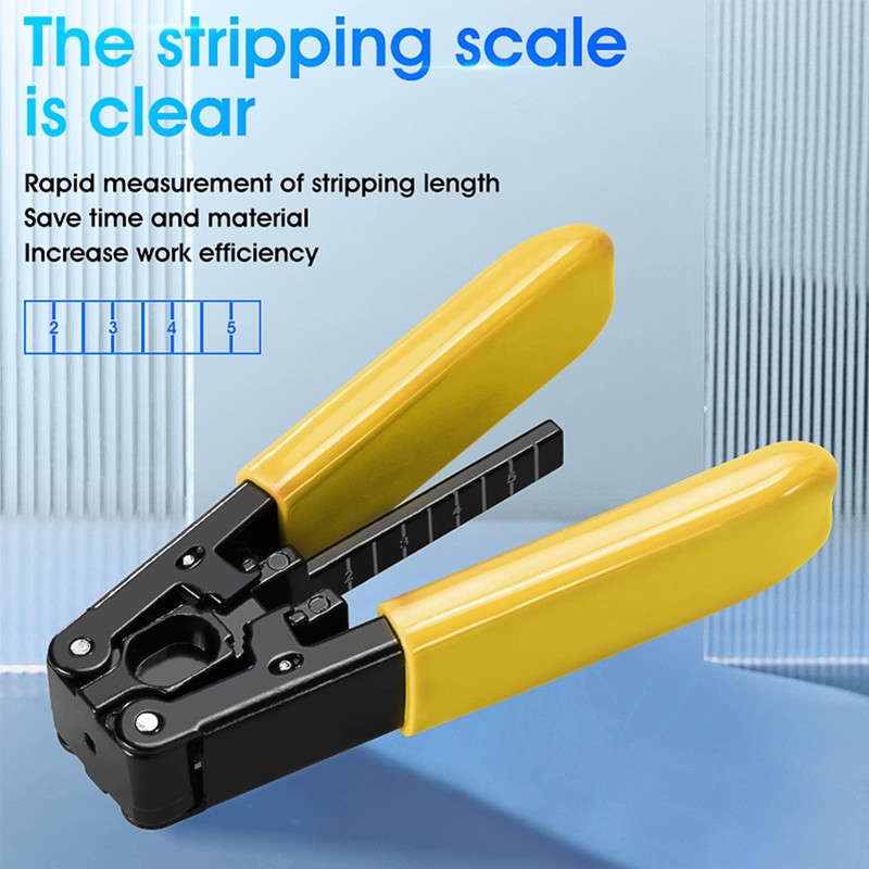 FYBOPTWU - 2 pcs Fiber Optic Drop Cable Stripper for