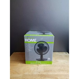 House to Home New - House to Home - 6” Desk / Clip On Fan 2 in 1 - Black
